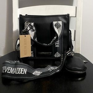 Steve Madden Black BWebber Tiktok Viral Crossbody Purse